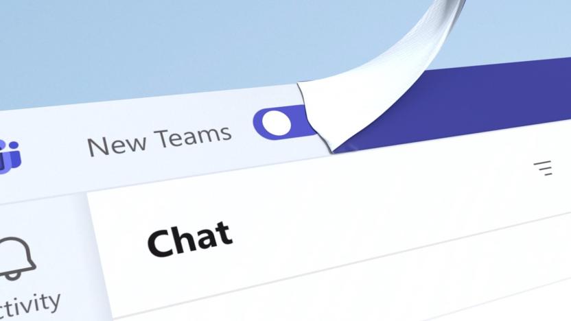 Microsoft Teams screenshot showing off the redesigned app and the toggle that allows users to switch between experiences. 