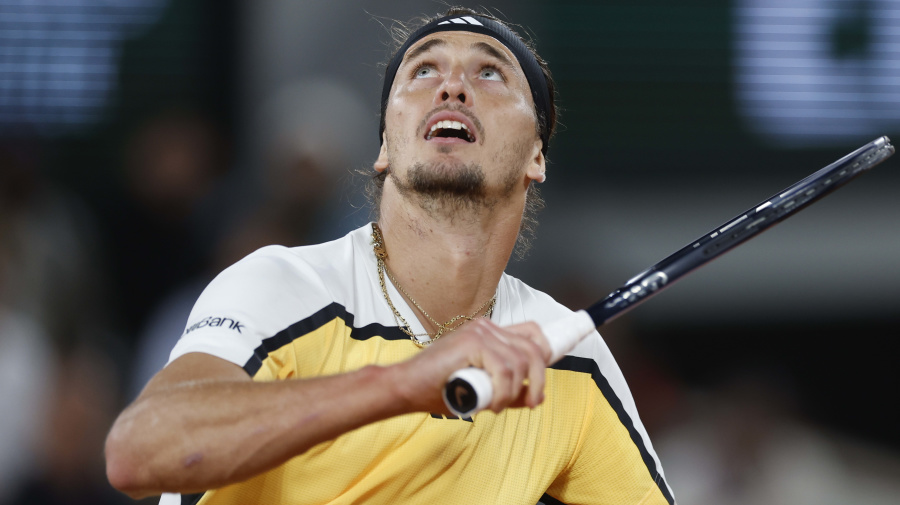 Associated Press - Germany's Alexander Zverev eyes the ball as he plays a shot against Australia's Alex De Minaur during their quarterfinal match of the French Open tennis tournament at the Roland Garros stadium in Paris, Wednesday, June 5, 2024. (AP Photo/Jean-Francois Badias)