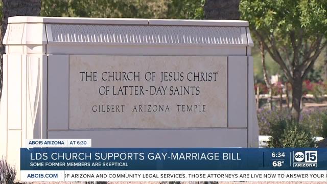 Mormon church comes out in support of same-sex marriage law
