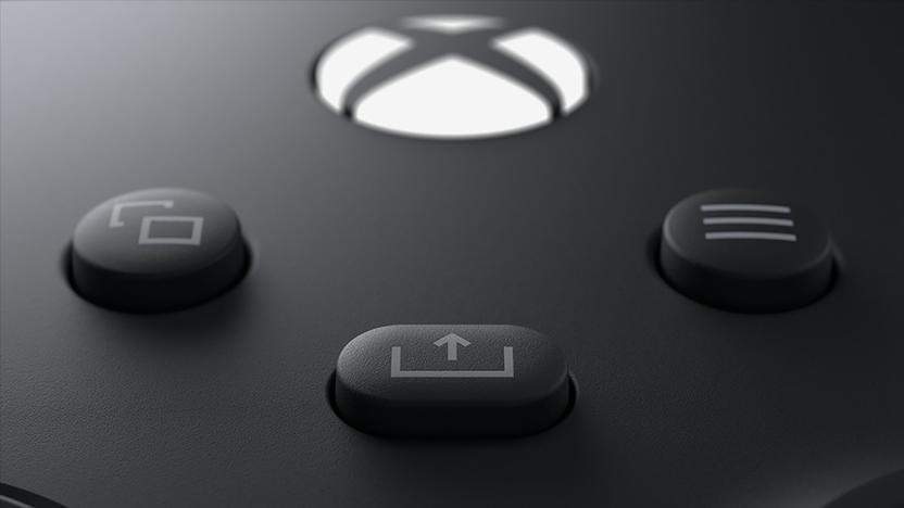 The Share, View and Menu buttons on the Xbox Wireless Controller.