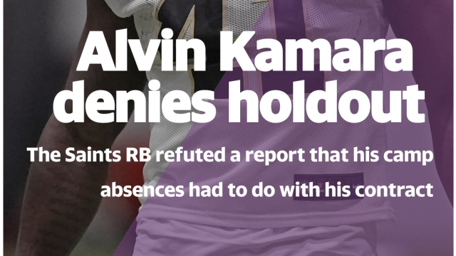 Alvin Kamara denies he heldout from training camp
