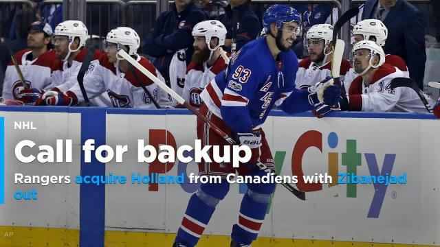 Rangers say Zibanejad out with concussion, acquire Holland