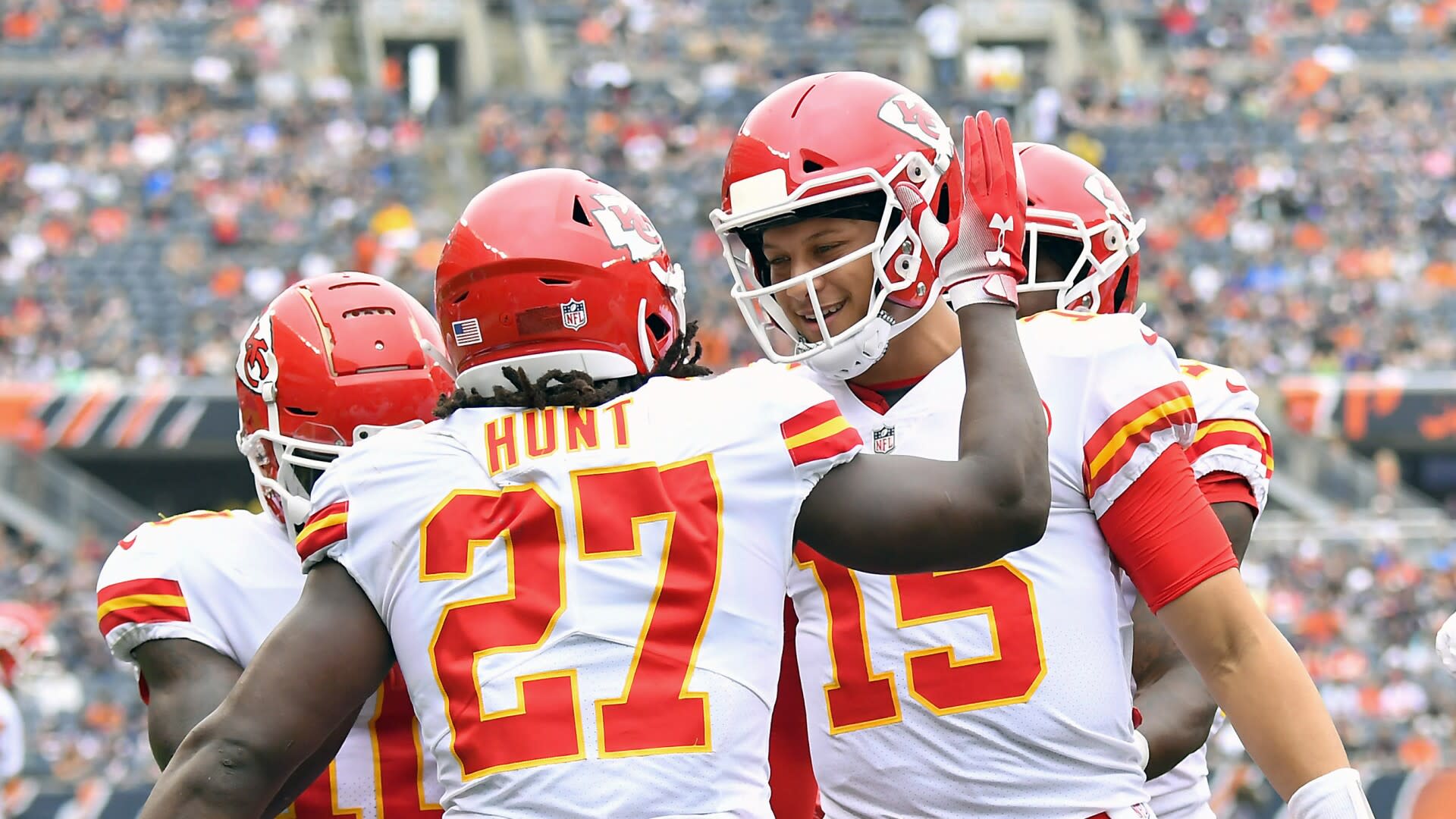 Patrick Mahomes on Kareem Hunt: I'm glad to have him back