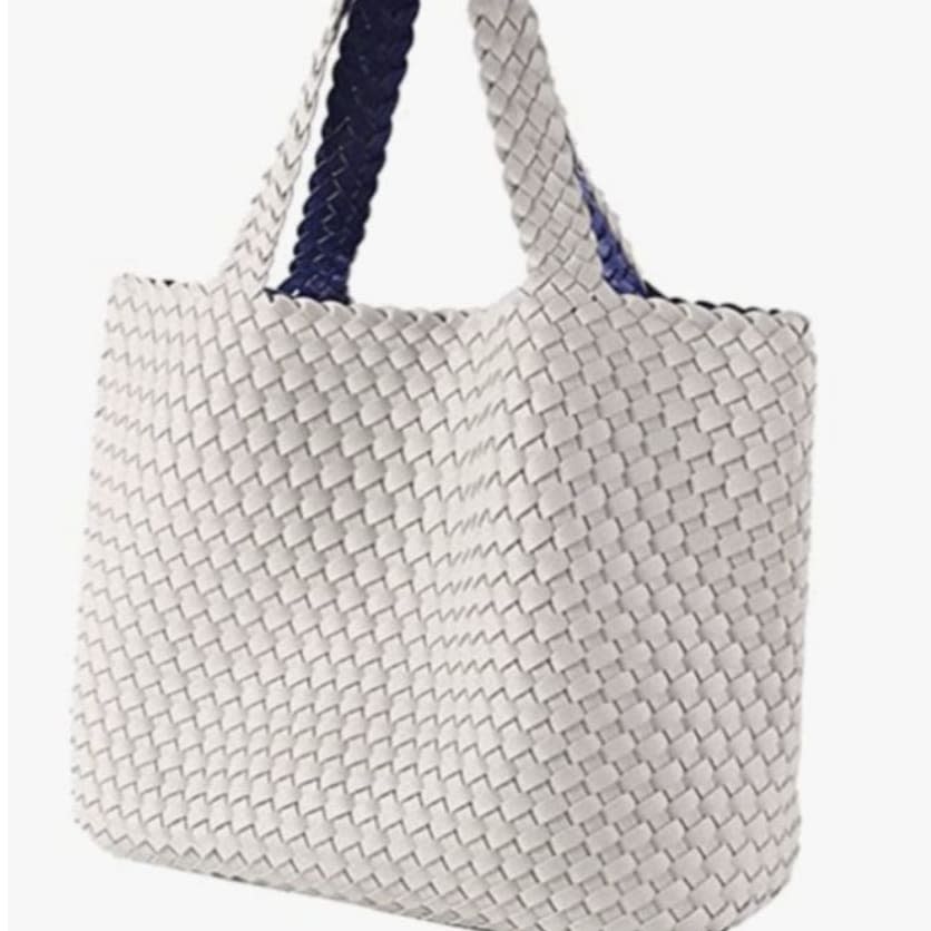 Valencia Woven Handbag - White