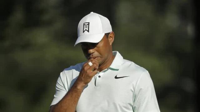 Tiger Woods' sub-par day could cost him the cut at the Wells Fargo Championship