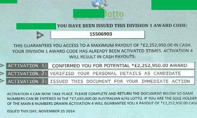 lotto division payouts