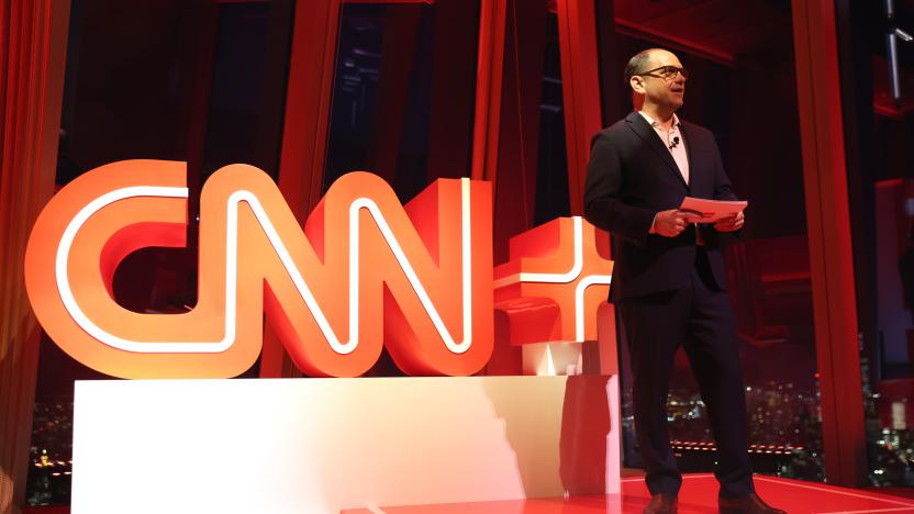 NEW YORK, NEW YORK - MARCH 28: Andrew Morse gives remarks onstage during the CNN+ Launch Event at PEAK NYC Hudson Yards on March 28, 2022 in New York City. (Photo by Monica Schipper/Getty Images for CNN+)