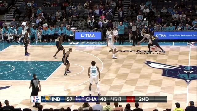 Chris Duarte with an assist vs the Charlotte Hornets