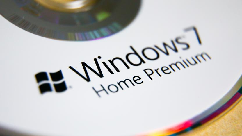 Windows 7 Home Premium operating system disc is pictured in Poland on 22 February, 2020. After 10 years, support for Windows 7 ended on January 14, 2020. Microsoft will no longer provide software updates and support, including security updates. (Photo by Beata Zawrzel/NurPhoto via Getty Images)