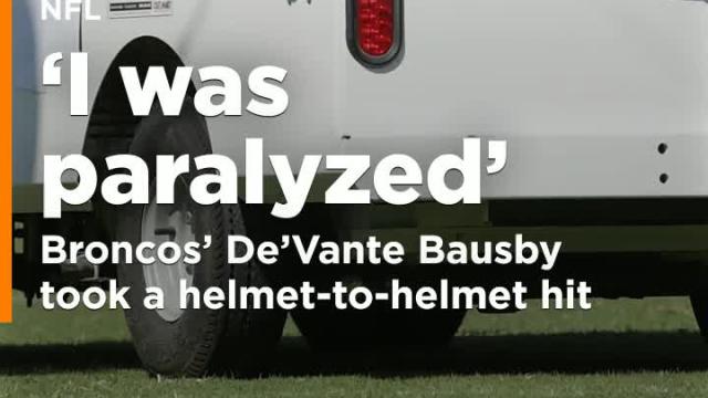 De'Vante Bausby paralyzed for 30 minutes on Sunday