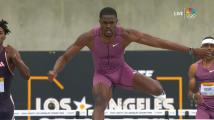 Benjamin dominates 400m hurdles at LA Grand Prix