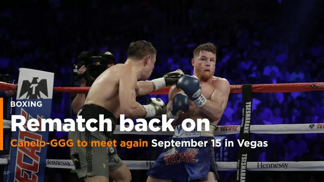 Canelo-GGG rematch set for September 15 at T-Mobile Arena in Las Vegas