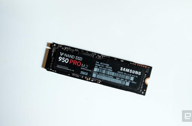 Photo of a Samsung 950 Pro NVMe.