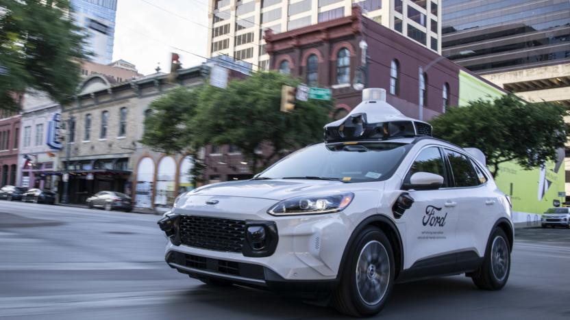 A vehicle that uses Argo AI's autonomous driving tech.