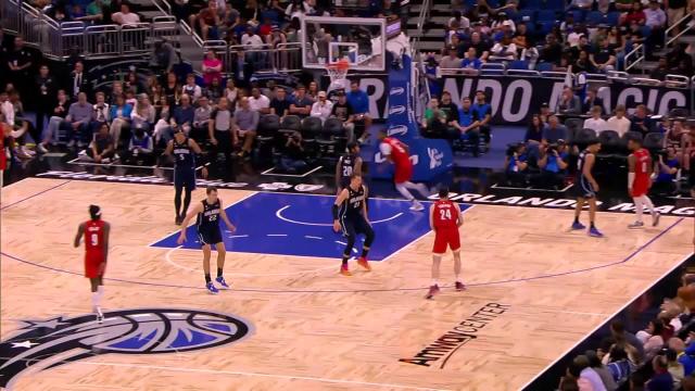 Damian Lillard with an and one vs the Orlando Magic