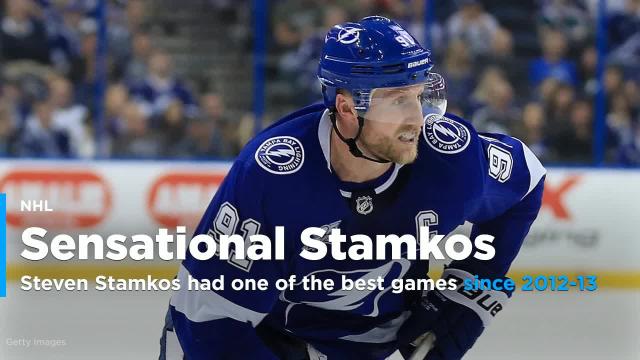 Steven Stamkos played one of the best games of the year on Saturday