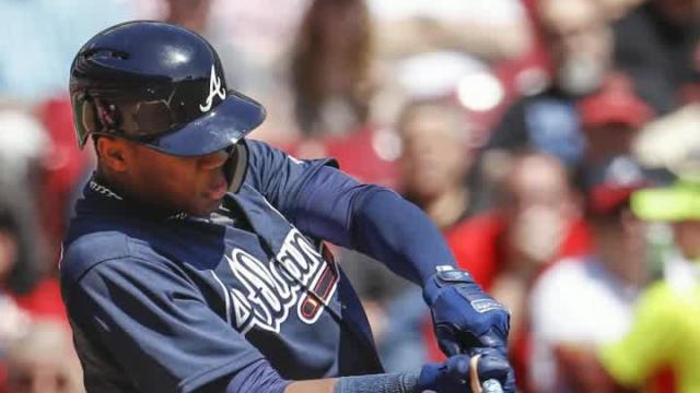 Ronald Acuña Jr.'s first big-league homer was a thing of beauty