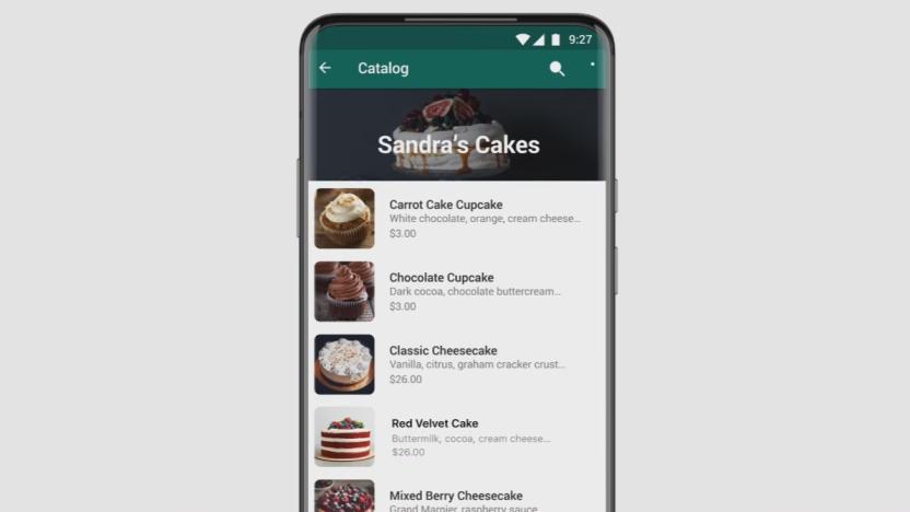 Product catalog in WhatsApp