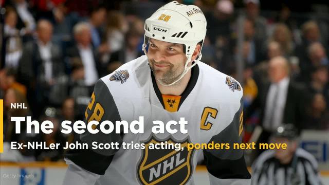 Ex-NHL enforcer John Scott tries acting, ponders next move