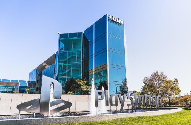 Sep 9, 2019 San Mateo / CA / USA - Sony Interactive Entertainment (SIE) offices in Silicon Valley; SIE Inc, part of Sony Corporation, handles the  hardware and software development of the Playstation