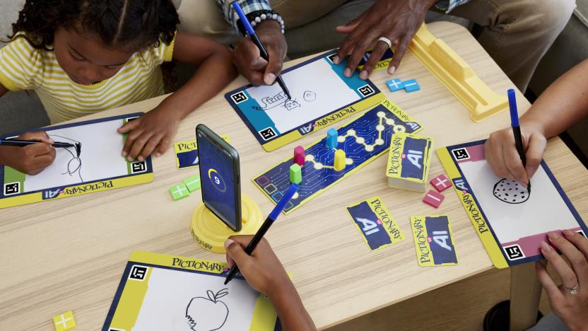 An image depicting people playing the game on a table.