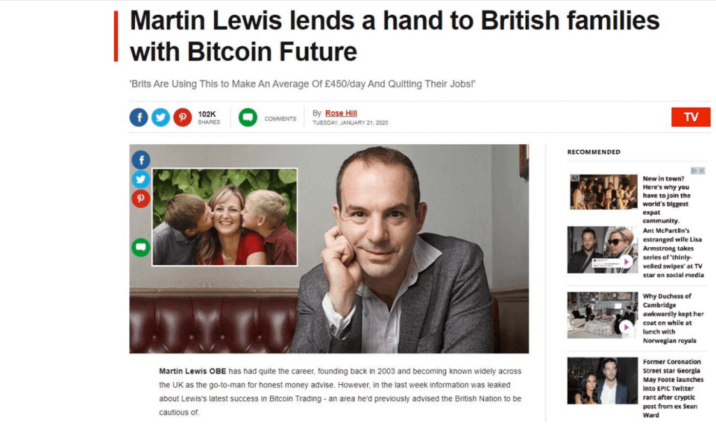 Money Saving Expert Founder Martin Lewis Targeted By Bitcoin Scammers