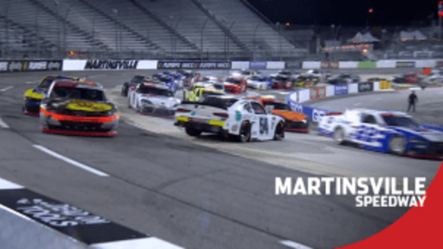 Ty Gibbs spins out front at Martinsville, collects Harrison Burton