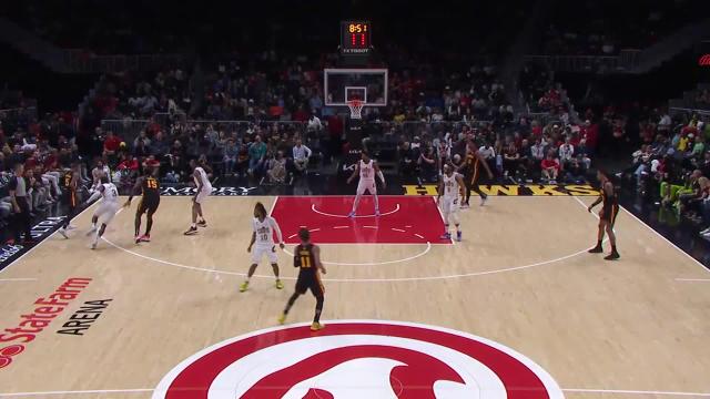 Dejounte Murray with an and one vs the Cleveland Cavaliers