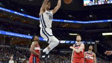 Grizzlies vencen a Wizards, que sufren su 4to revés seguido