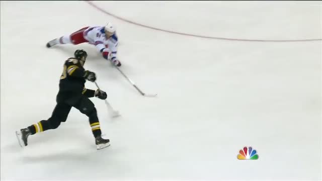 Zdeno Chara blows one past Henrik Lundqvist