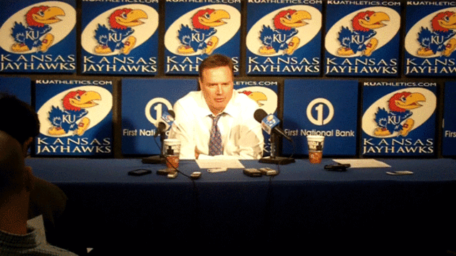 Bill Self after the Towson game