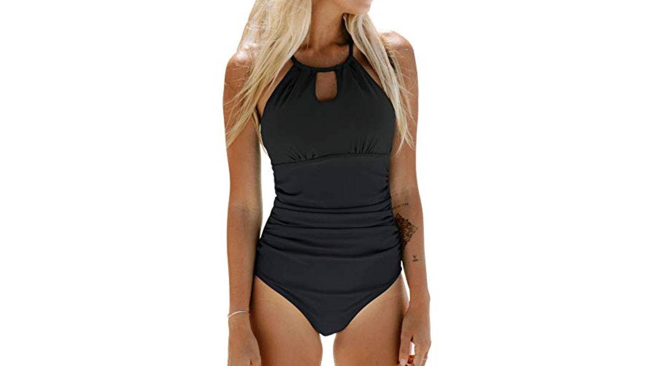 Beyond Sultry Black Sleeveless Plunge Bodysuit