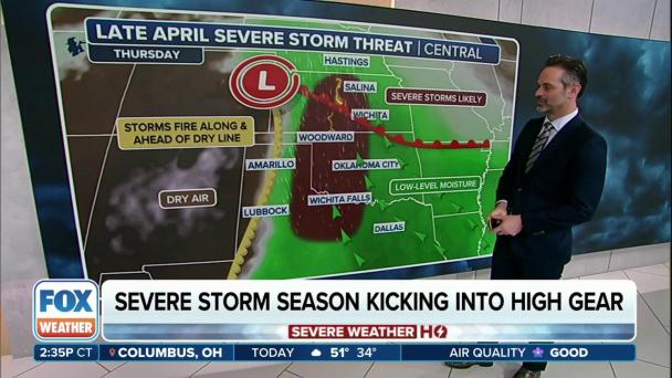 Central US faces threat of severe storms this week
