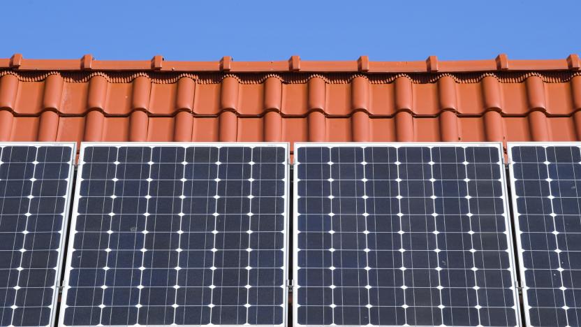 18 April 2020, Brandenburg, Sieversdorf: A photovoltaic system (solar plant) on the roof of a private house. Photo: Patrick Pleul/dpa-Zentralbild/ZB (Photo by Patrick Pleul/picture alliance via Getty Images)