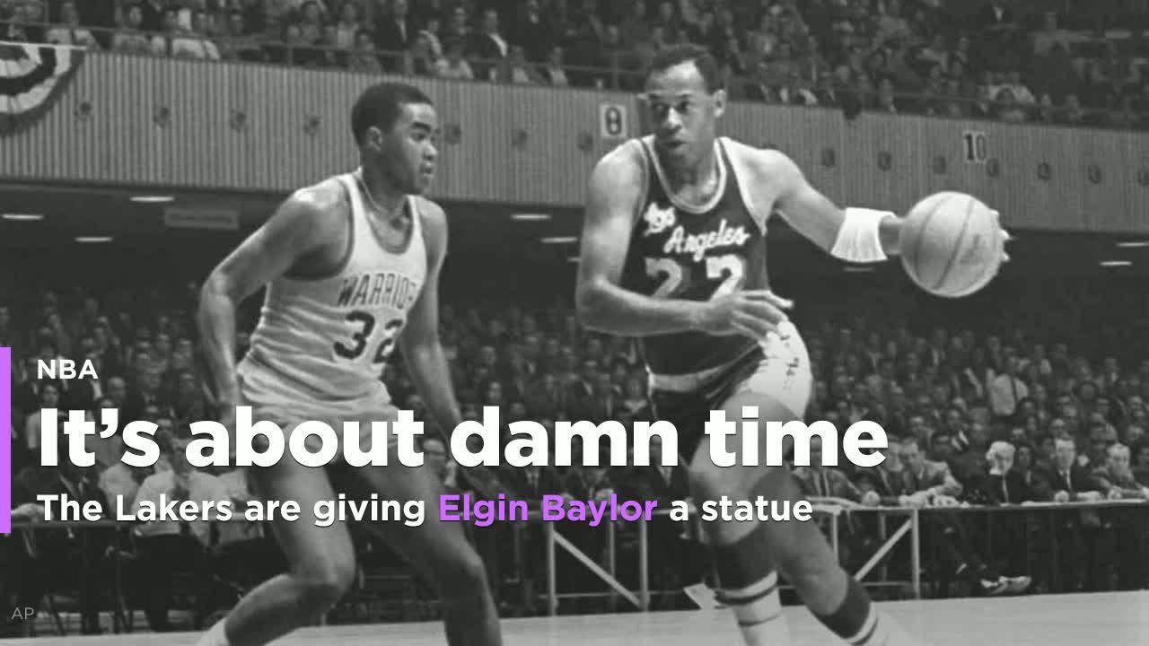 The Lakers are giving Elgin Baylor a statue, and it's about damn time