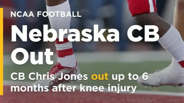 Nebraska CB Chris Jones out up to 6 months after knee injury
