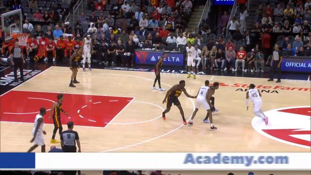 Donovan Mitchell with a dunk vs the Atlanta Hawks