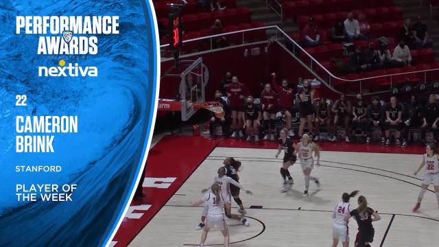 Stanford's Cameron Brink named Pac-12 Women's Basketball Player of the Week