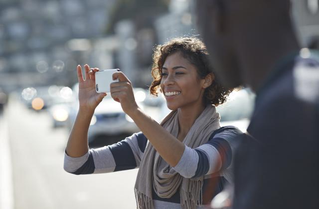 Couple enjoying holiday in San Francisco