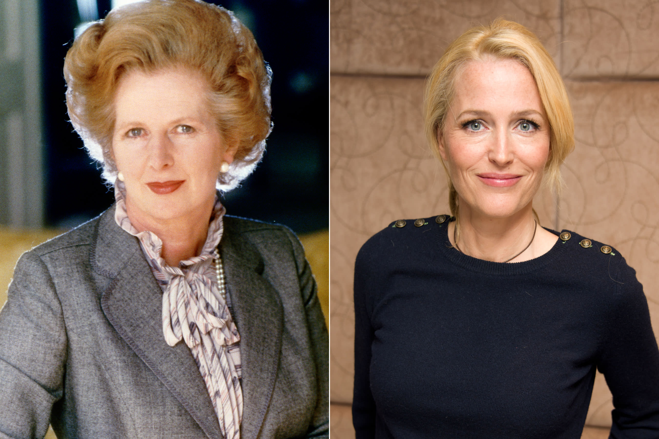 Meet The Crown S Iron Lady Gillian Anderson Cast As Margaret Thatcher