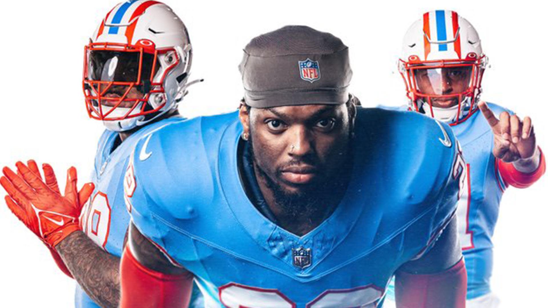 Tennessee Titans unveil Houston Oilers-themed throwback jerseys