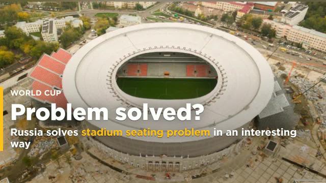 Russia solves World Cup stadium seating problem in unique, possibly dangerous way