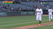 Brown smashes seventh homer of season in A's game vs. Astros