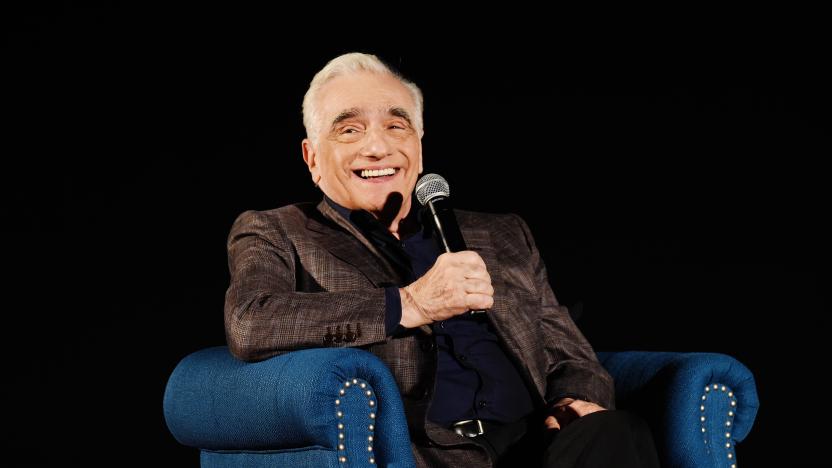 HOLLYWOOD, CALIFORNIA - NOVEMBER 15: Martin Scorsese speaks onstage during 2019 AFI Fest: The Irishman at TCL Chinese Theatre on November 15, 2019 in Hollywood, California. (Photo by Michael Kovac/Getty Images for Netflix)