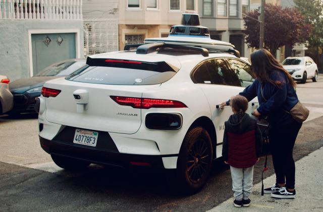 Waymo One Jaguar I-Pace offering service in San Francisco