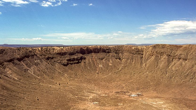 Meteor Crater, also called Canyon Diablo crater, Barringer Crater, Coon Mountain and Coon Butte, is the best preserved meteor crater in the world.