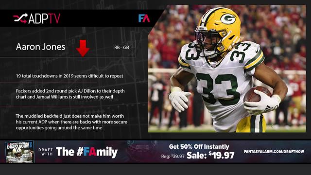 Fantasy Football ADP TV: Calvin Ridley  Aaron Jones (Video)