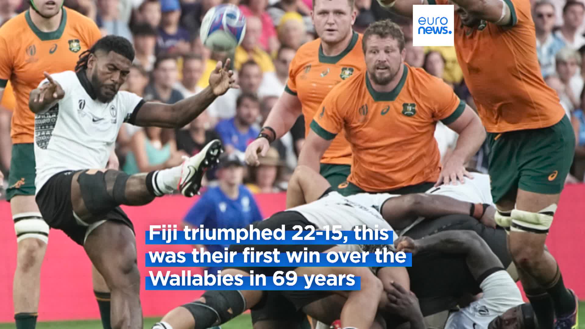 Rugby World Cup Fiji beat Australia for the first time in 69 years