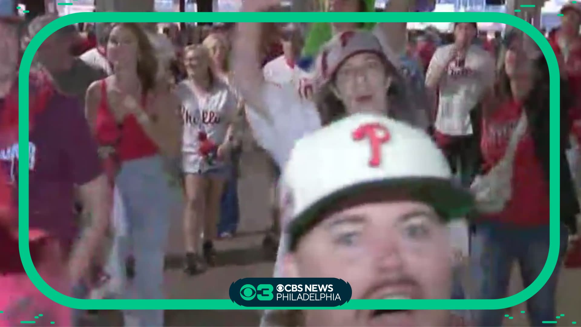 Philadelphia Phillies fans are ecstatic as the team makes World