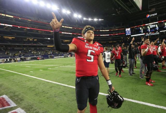 Patrick Mahomes was another surprise QB pick, landing with Kansas City. (AP) 